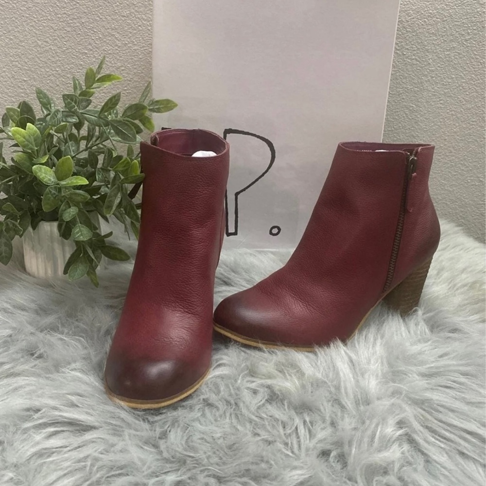 BP Nordstrom Burgundy Boots SIZE 7.5